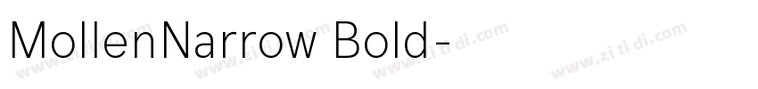 MollenNarrow Bold字体转换